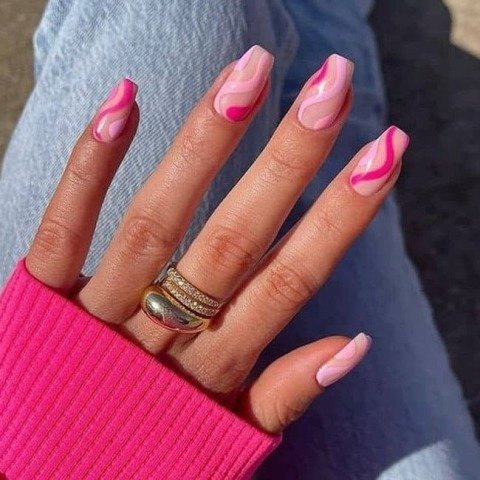 Incredible-Pink-Short-Coffin-Nails