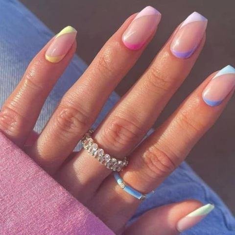 Pastel-Short-Coffin-Nails