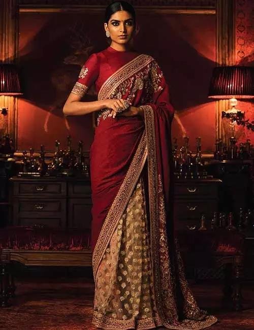 saree-blouse-designs-collar