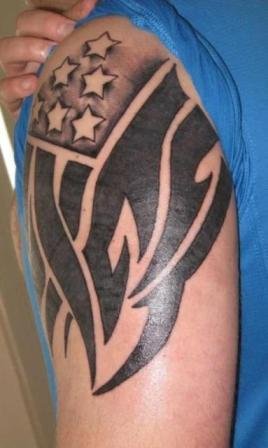 American-Flag-Tribal-Tattoo