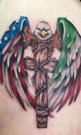 American-Italian-Flag-Tattoo