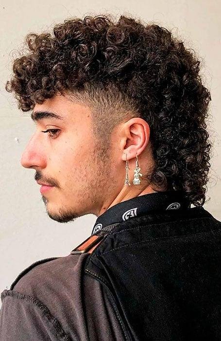 Permed-Mullet-with-Taper-fade