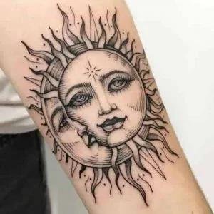 Solar-Eclipse-tattoo-designs