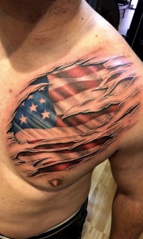 Spectacular-Black-Ripped-American-Flag-Tattoo