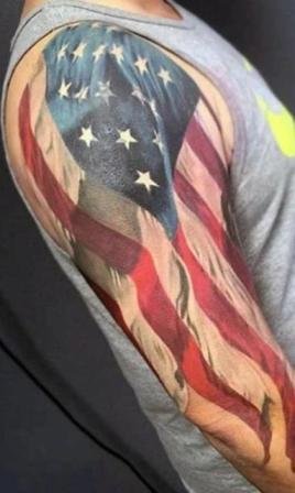 Tattered-American-Flag-Tattoo