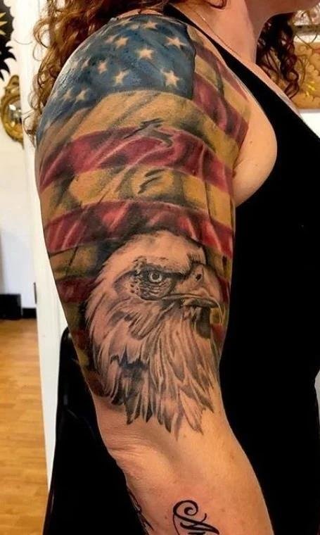 Trendy-American-Flag-Eagle-Tattoo