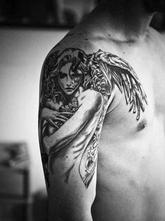 Angel-Tattoo-for-men