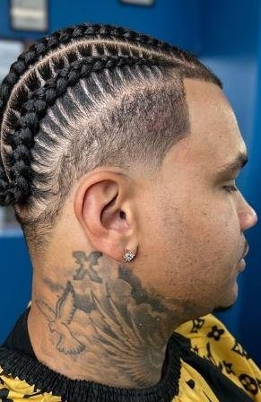 Cornrow-Taper-Fade-Haircuts