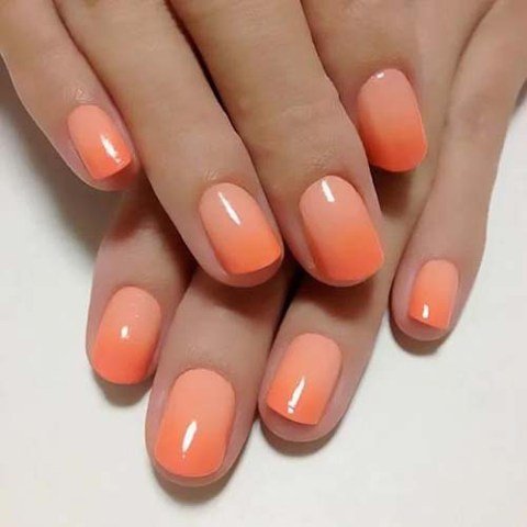 Orange-Ombre-Nails-Designs