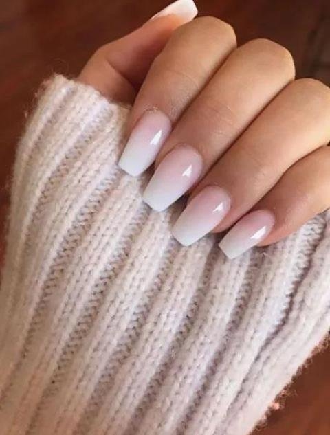 Pink-and-White-Ombre-Nail-Designs