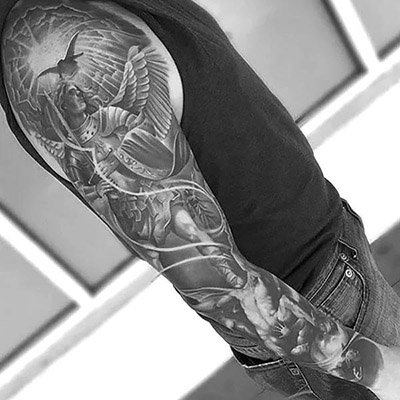 Angel Arm Sleeve Tattoo Ideas