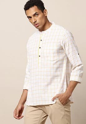 Checkered Kurta Shirt