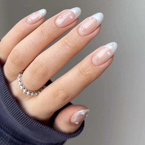 Pearl Accents Nail Designs