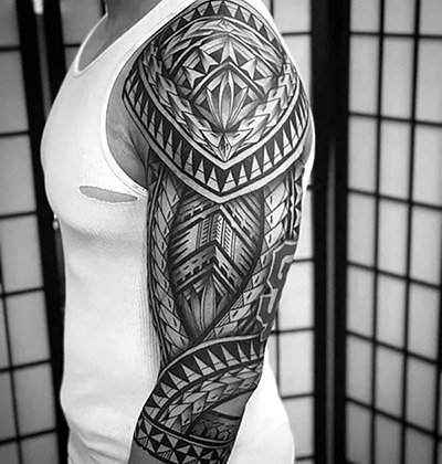 Tribal Sleeve Tattoo men