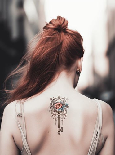 Floral-Classic-key-of-life-tattoo-artwork